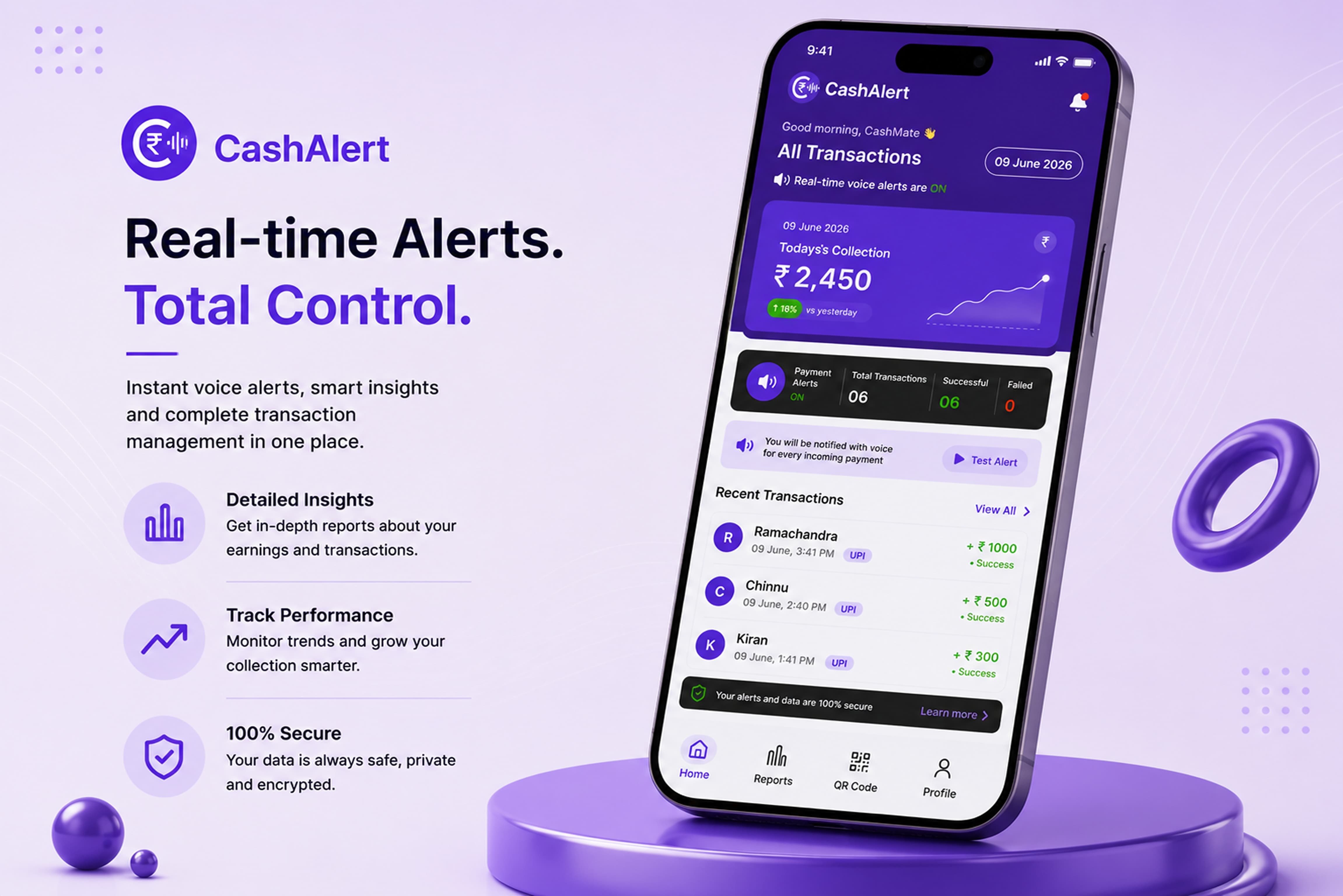 CashAlert – Real-time Alerts, Total Control