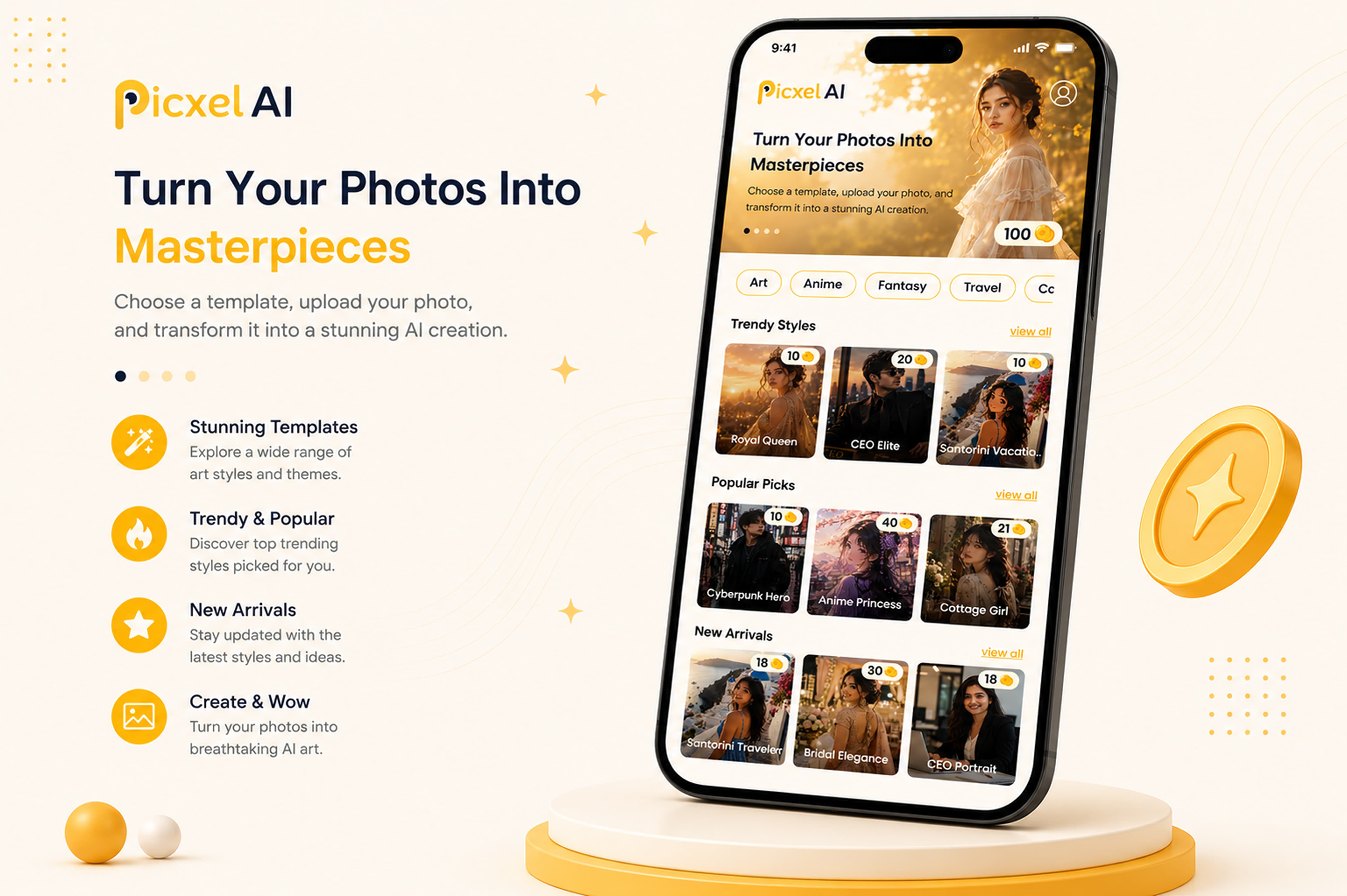 Picxel AI – Turn Your Photos Into Masterpieces