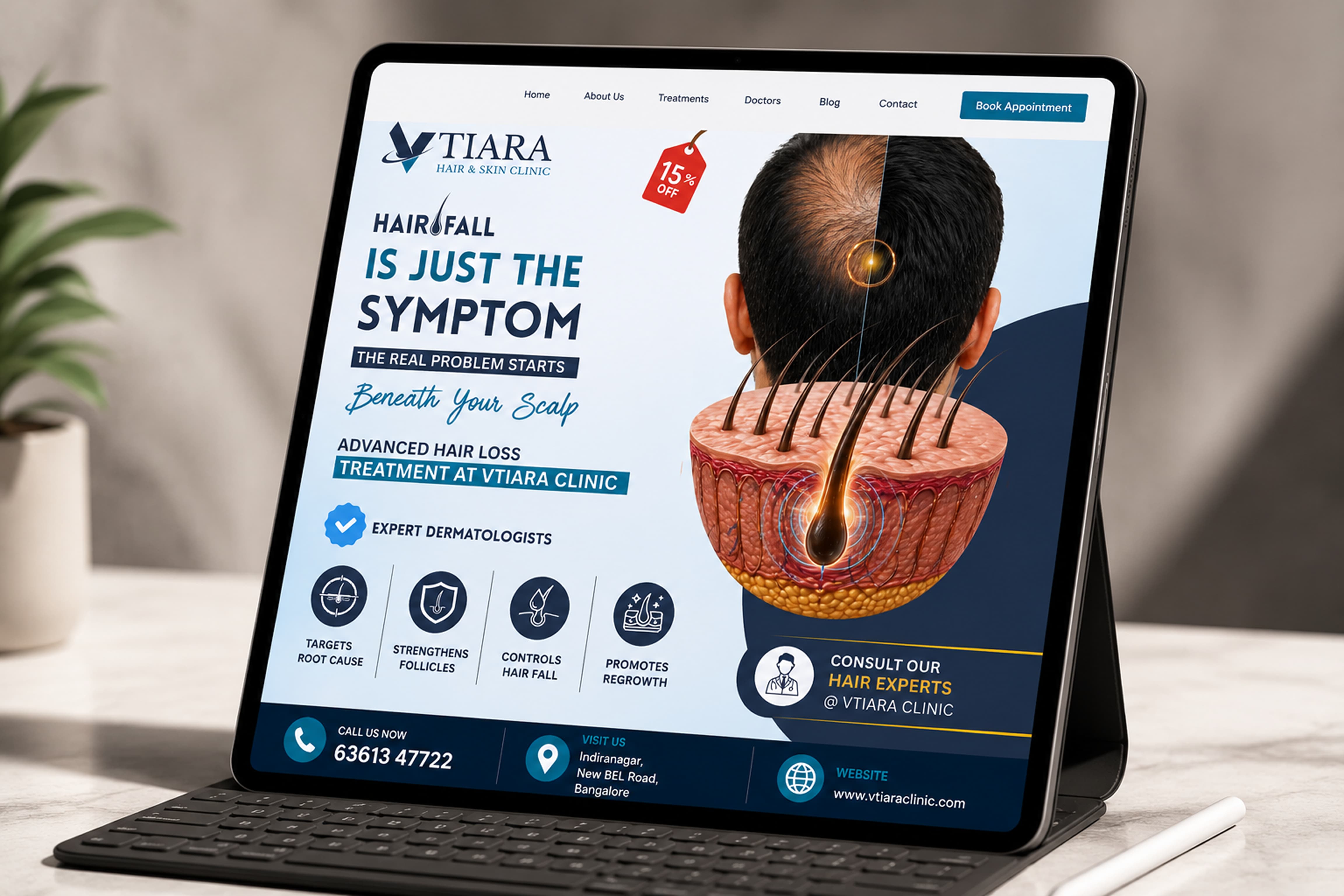 Tiara – Hair Fall Treatment Ad